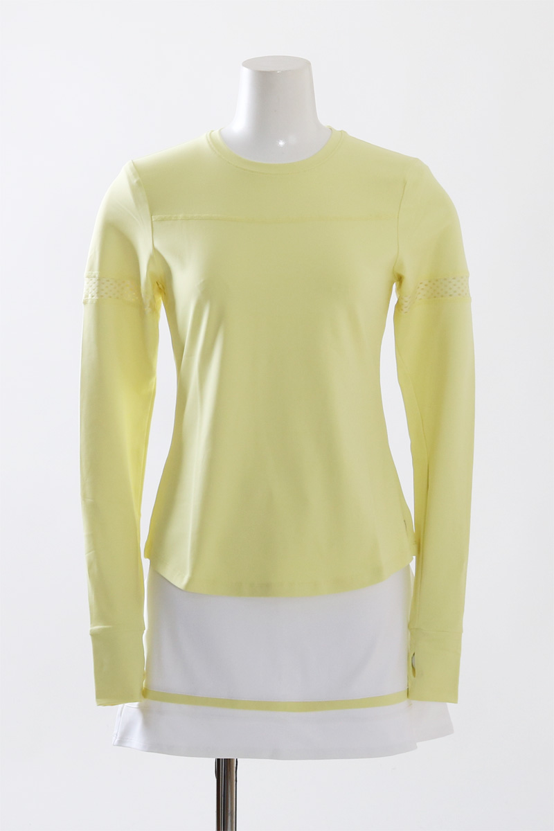 BandedArenaSkortWhitePastelYellow