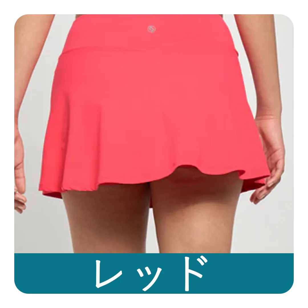 赤色のスコート