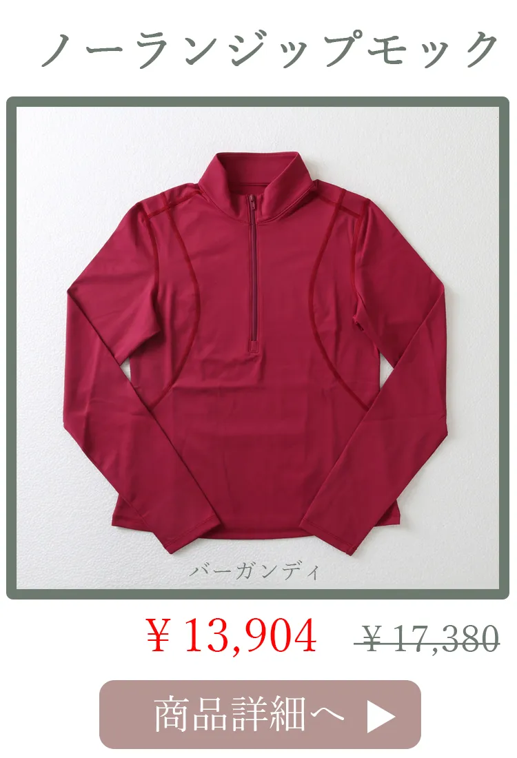 NolanZipMockBurgundy 平置き写真