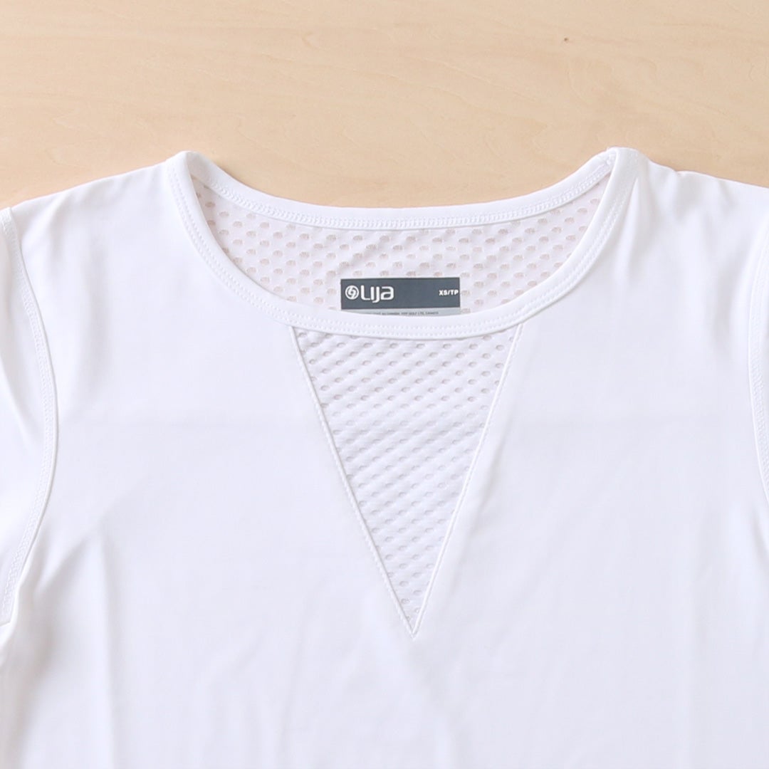 DeepVTeeディープブイティ|テニスウェア|半袖|White | テニスウェア