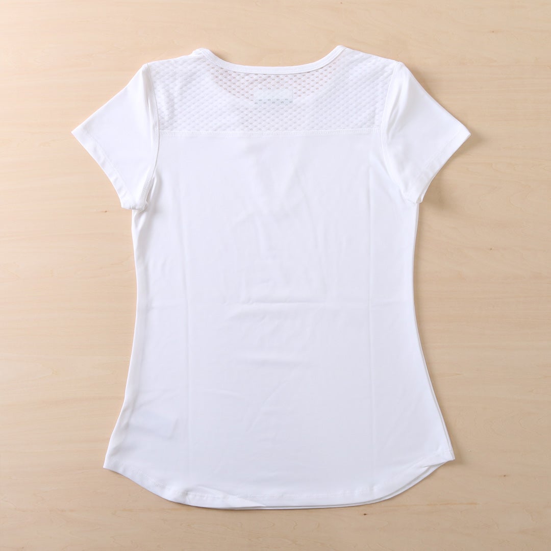 DeepVTeeディープブイティ|テニスウェア|半袖|White | テニスウェア