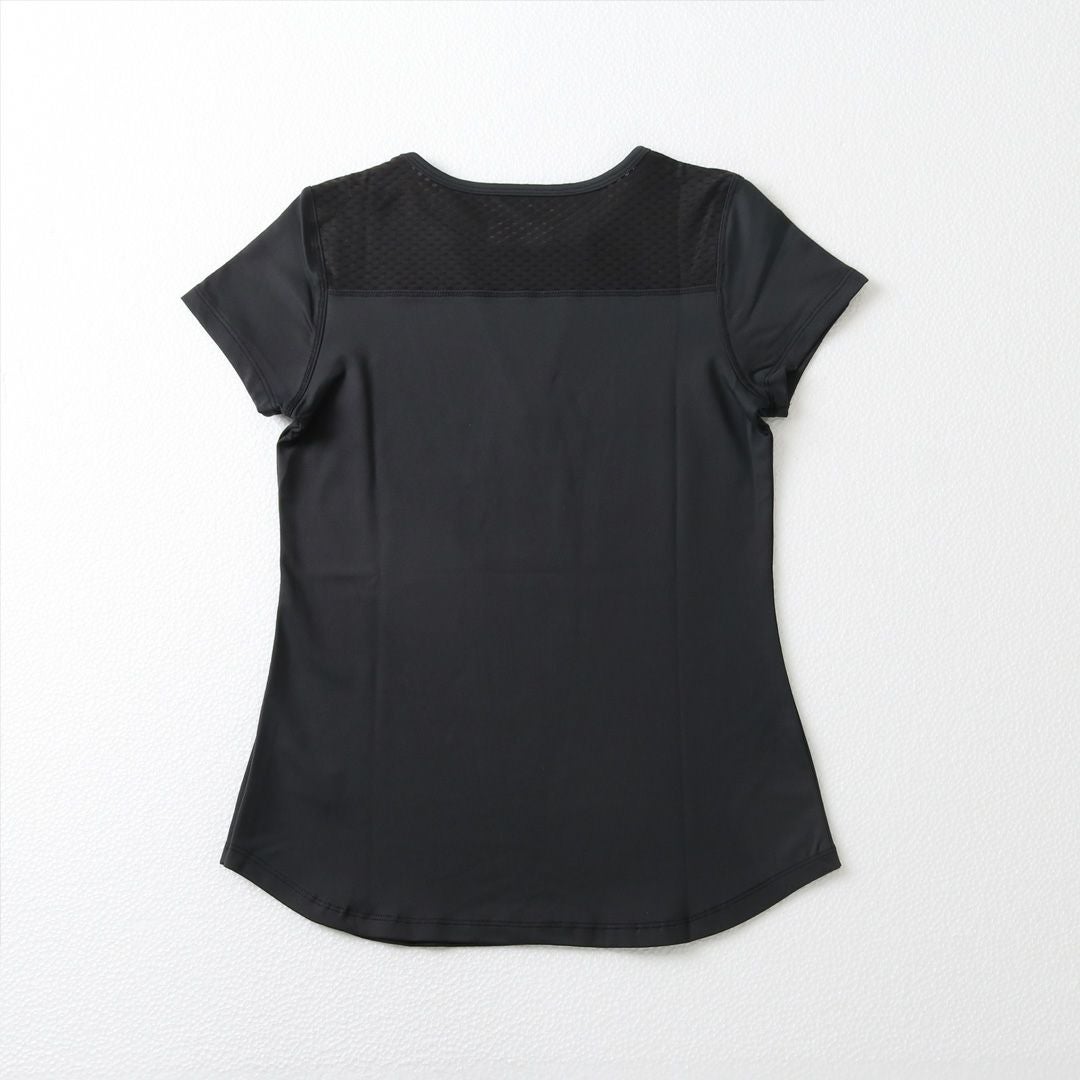 リージャ　LIJA テニスウェア　トップス新品　M DeepVTeeディープブイティ|テニスウェア|半袖|NEW新作|Balck | テニス