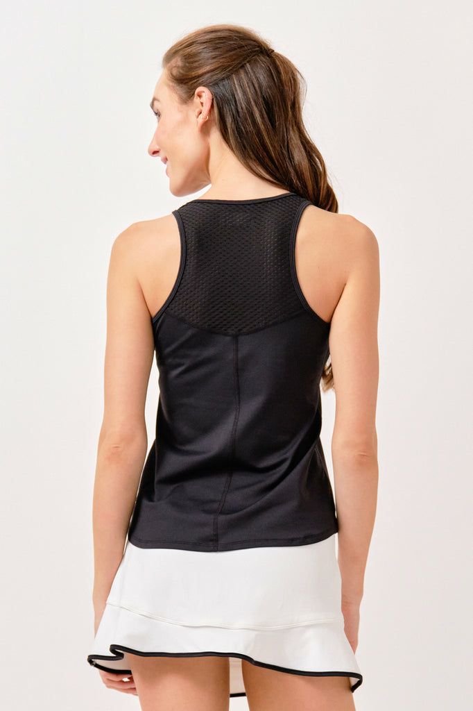 ForceTankフォースタンク| テニスウェア|ノースリーブ|Black | テニス