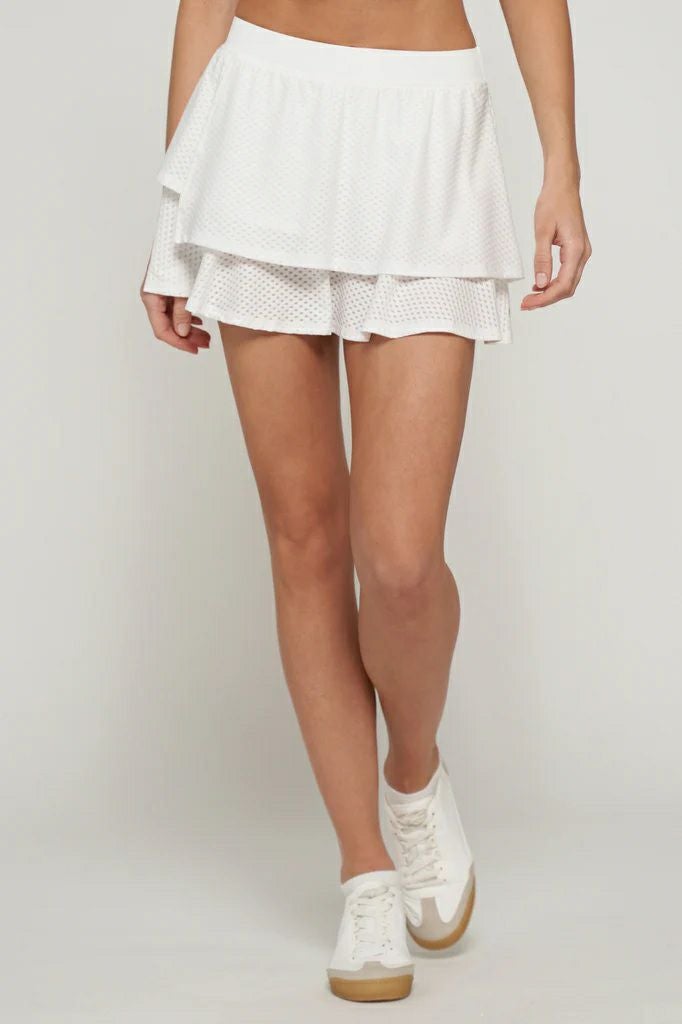 LayerSkortレイヤースコート|テニスウェア|スコート|White | テニス