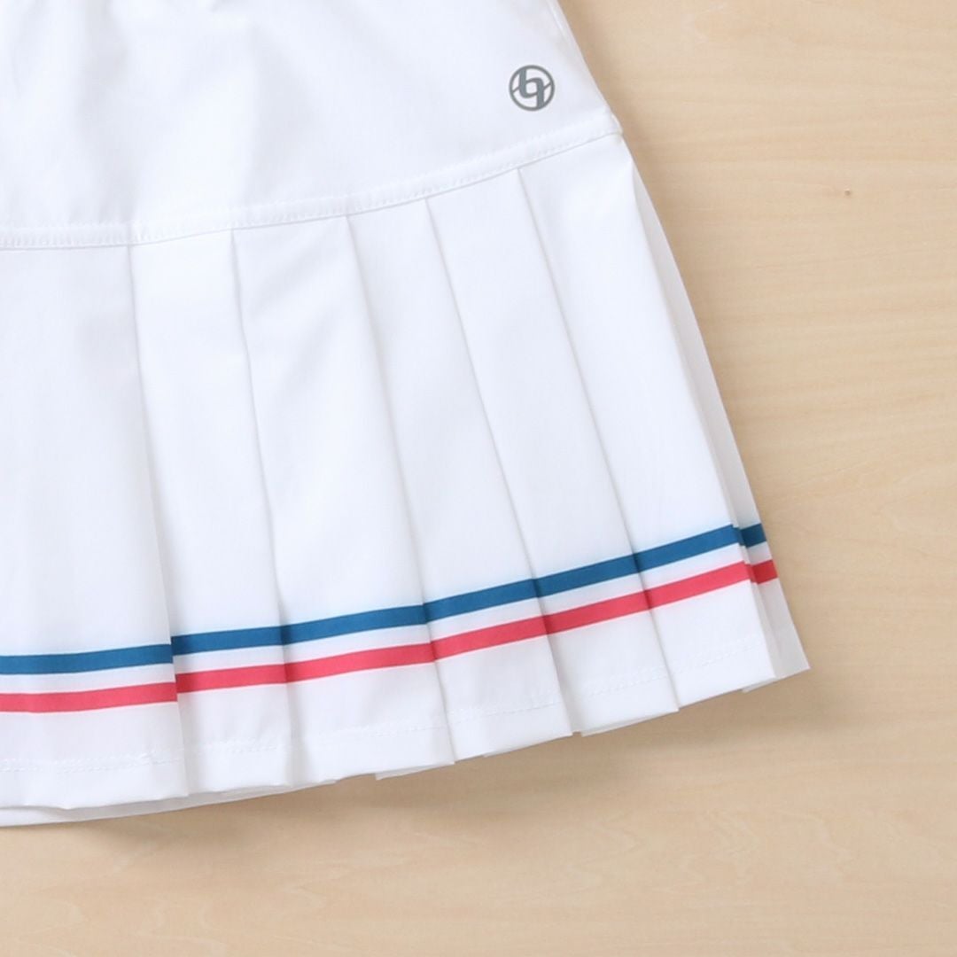 ClubSkortクラブスコート|テニスウェア|スコート|WhiteSeaBlue