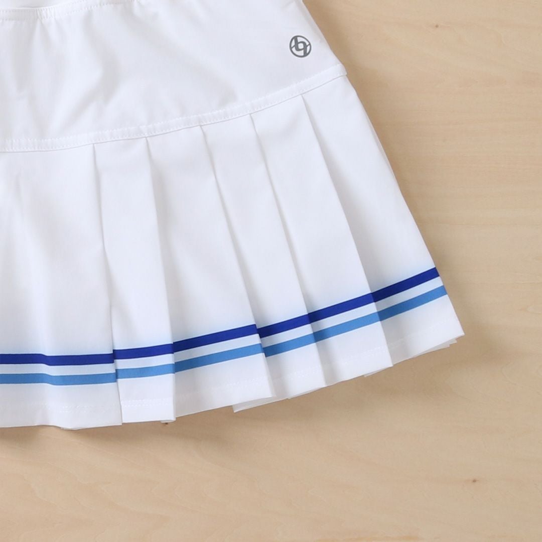 ClubSkortクラブスコート|テニスウェア|スコート|WhiteSurfBlue