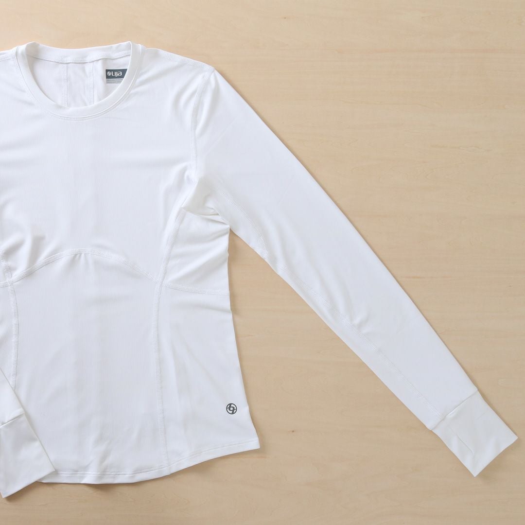 TitanTopタイタントップ|テニスウェア|長袖|Whit|Solar | テニスウェア