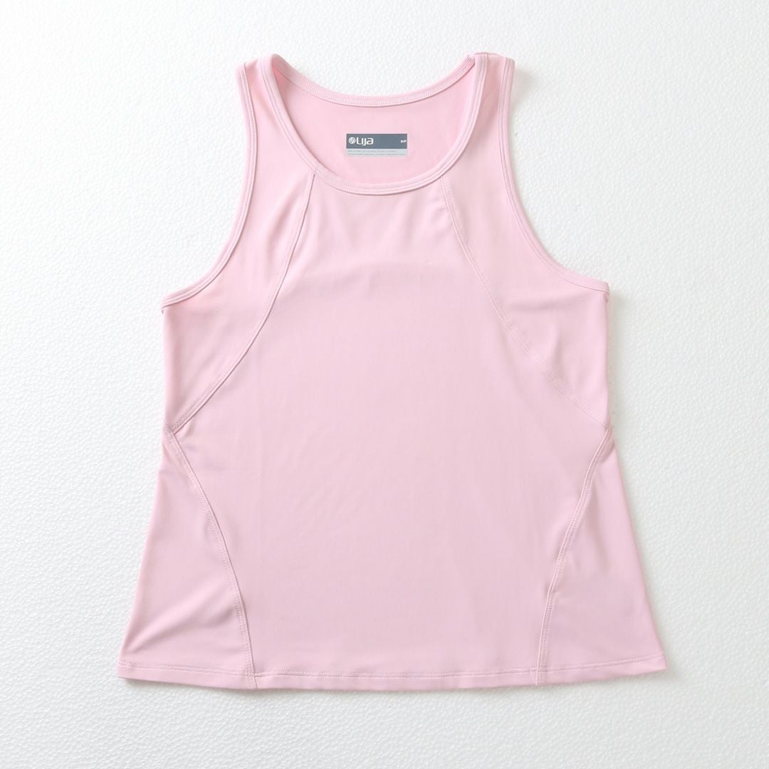 お取り置き　lija タンク DailyTankデイリータンク|テニスウェア|ノースリーブ|SoftPink