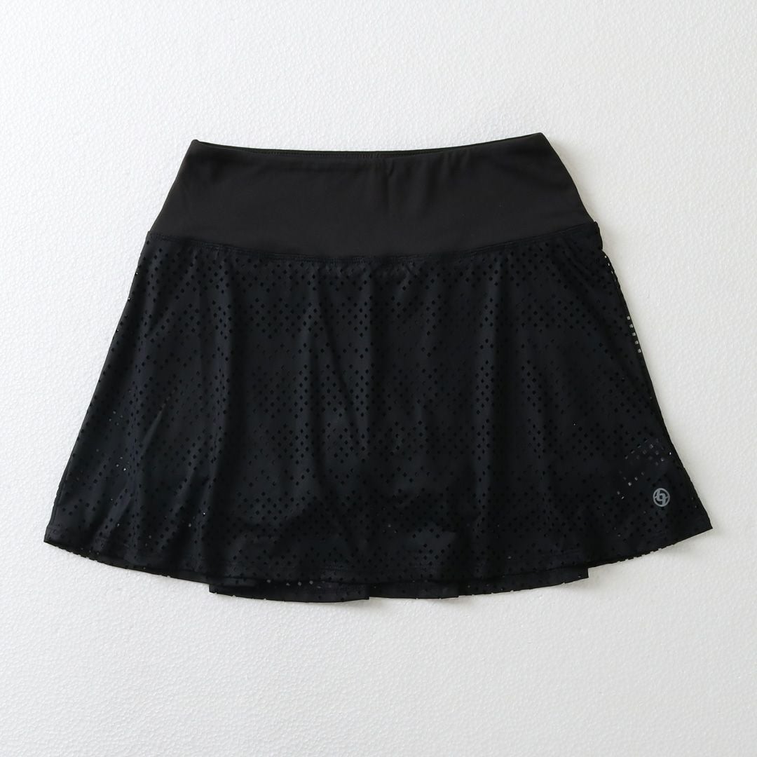 PatinaSkortパティーナスコート|テニスウェア|スコート|LaserCutBlack