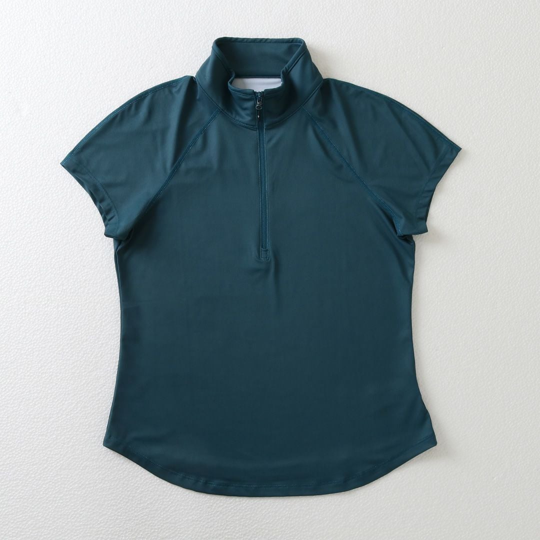 テニスウェア半袖|SlyZipMockスライジップモック | テニスウェア